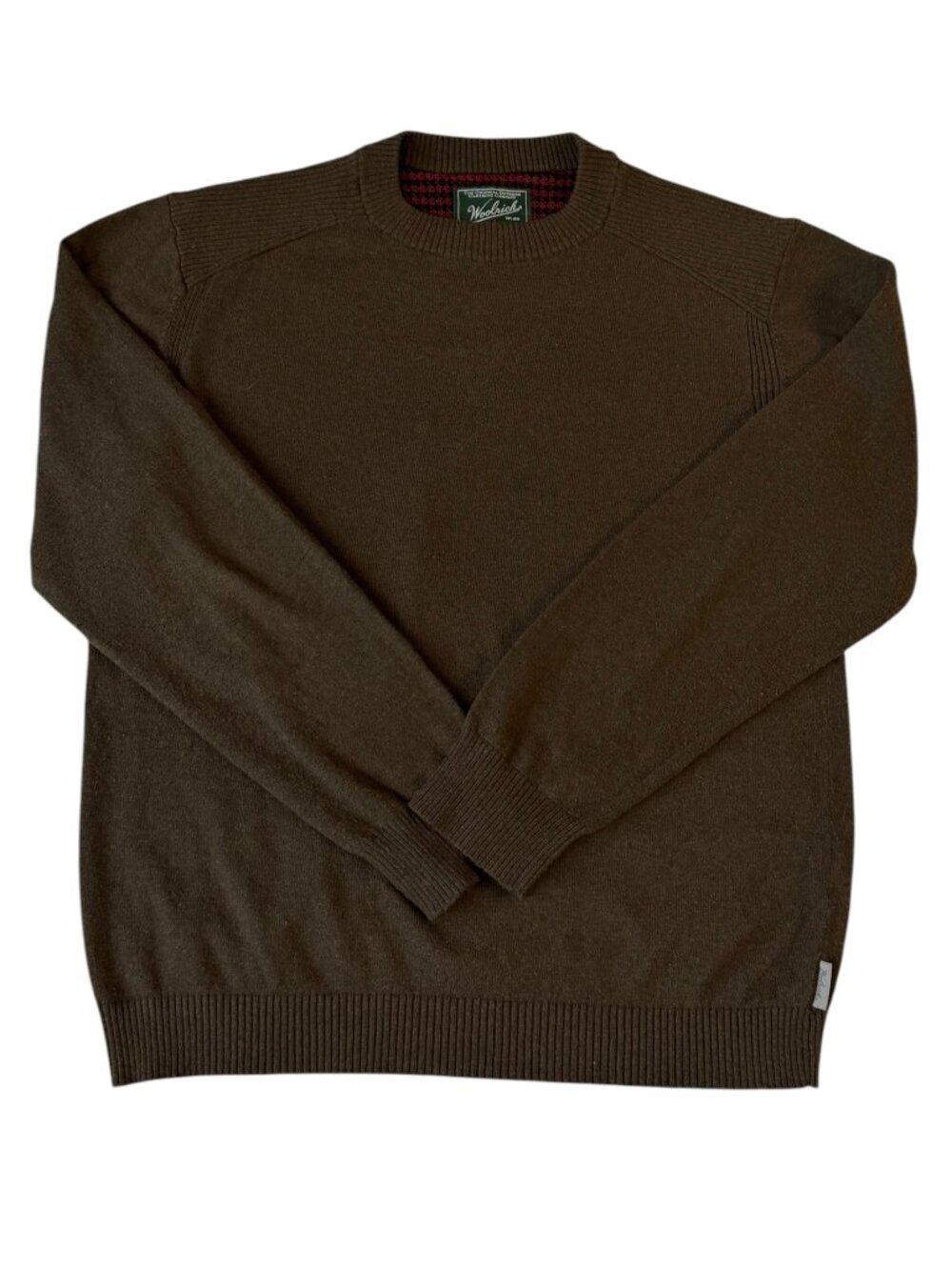 Woolrich Cotton Wool Blend Men’s M Brown Sweater Outdoor Heritage